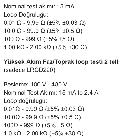 Megger LRCD220 RCD / Loop Test Cihazı
